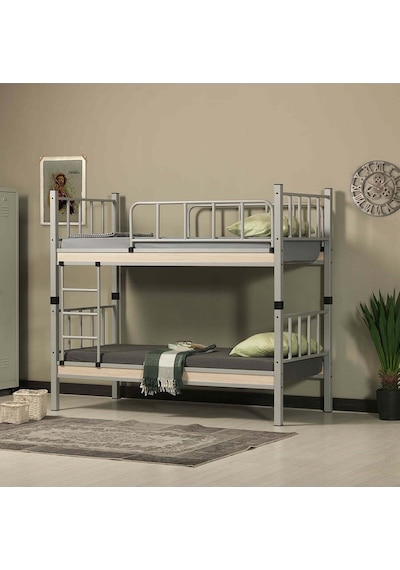 Argimo Yurt Metal Ranza Ve Karyola 90 x 190 Gri