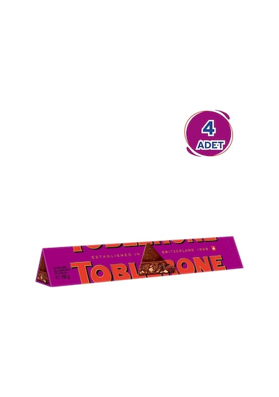 Toblerone Fruit & Nut Üzüm Ve Kuruyemişli Tablet Çikolata 100 Gr - 4 Adet