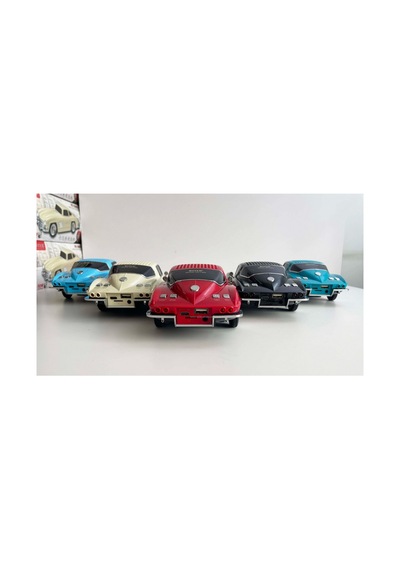 Chevrolet Nostaljik Araba Bluetooth Speaker Şarjlı Led Işıklı Kablosuz Hoparlör Fm Sd Kart Usb