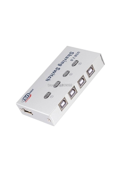 4 Port Usb Switch 4 Port Sharing 4 Kasa 1 Yazıcı 1 Yazıcı 4 Bilgisayar