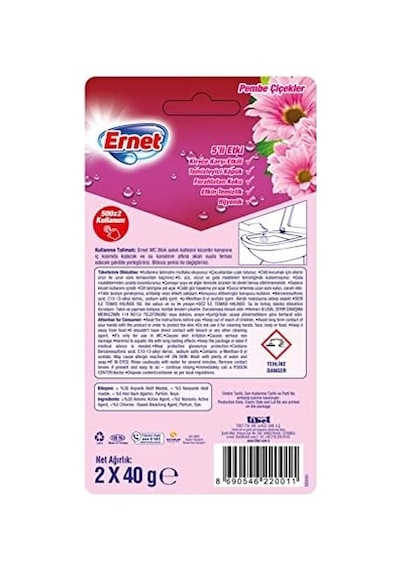 Süp Klozet Blok Beyaz Çiçekl 2x40g