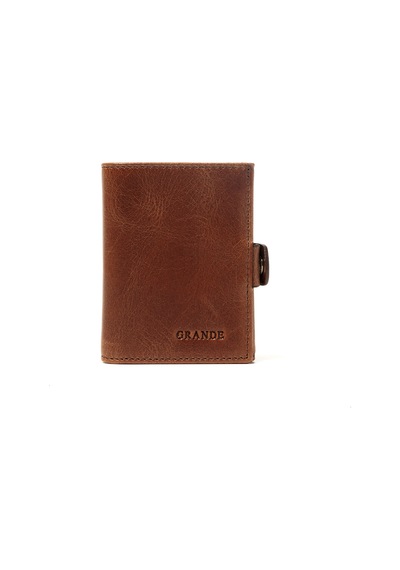 Crazy Kahve Cüzdan & Kartlık Unisex 781 Grande Deri Cüzdan Kartlık kahverengi