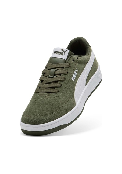Puma Court Classic Clean Sd Yeşil Erkek Sneaker 000000000102714305 Yeşil-beyaz