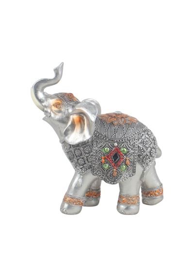 Lüks Ayna & Nakış İşlemeli Feng Shui Şans Getiren Fil Heykeli Dekoratif Biblo 18 Cm Yeni Ev Hediyesi 45551390