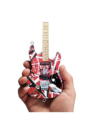 Evh Minature Guitars Evh Frankenstein Mini Replika Gitar Van Halen Evh001 , Kırmızı Ve Beyaz, Kırmızı/beyaz