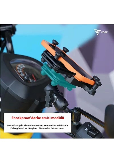 Ga11 Motosiklet Bisiklet Telefon Tutucu İster Ayna İster Gidon Tuttur İkisi Bir Arada Şok Emici Damperli Shockproof, Gidon Ve Ayna Montajı Diğer Ga11 Motosiklet Bisiklet Telefon Tutucu İster Ayna İster Gidon Tuttur İkisi Bir Arada Şok Emici Damperli Shockproof, Gidon Ve Ayna Montajı Diğer