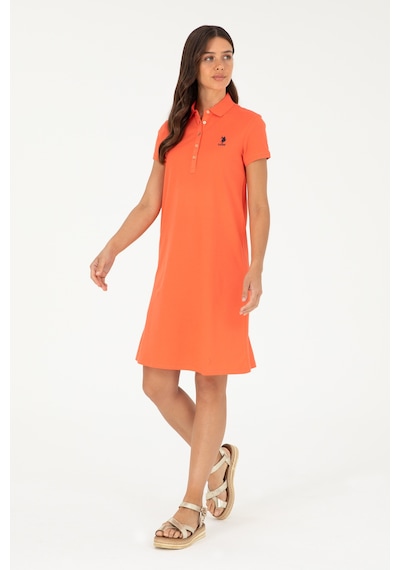 U.S. Polo Assn. Kadın Nar Çiçeği Polo Yaka Mini Boy Örme Elbise 50280038-VR039 U.S. Polo Assn. Kadın Nar Çiçeği Polo Yaka Mini Boy Örme Elbise 50280038-VR039