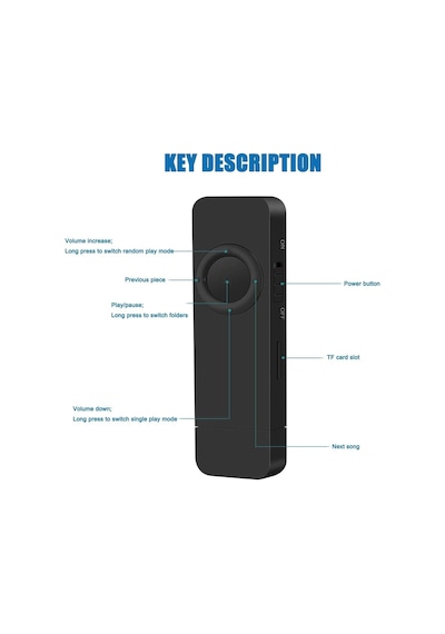 5014mp Şarjlı Mp3 Çalar Bluetooth Lu Müzik Player Mini Mp3 Stick Hafıza Kartı Girişli