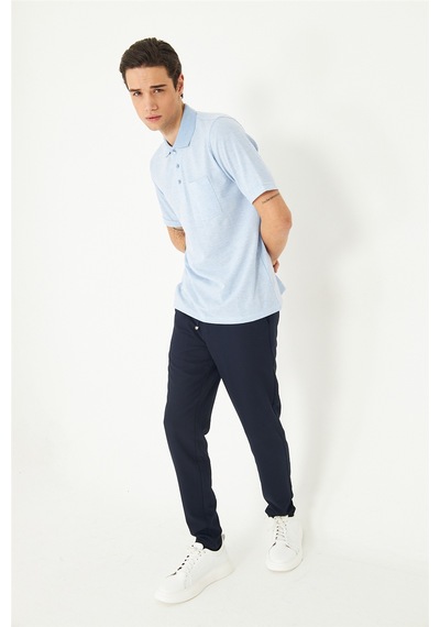 Açık Mavi Polo Yaka T-shirt A.mavi