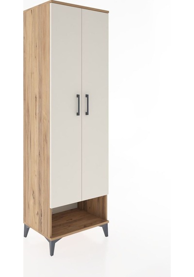 Hyperion Dolap 4 Raflı 2 Kapaklı 60x44x195 Çam-aytaşı Çam