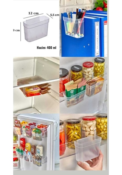 6 Adet Easybox, Çok Amaçlı Mini Asılabilir Kutu, Organizer, Mutfak, Banyo, Ofis, Araç Organizeri Pla Diğer
