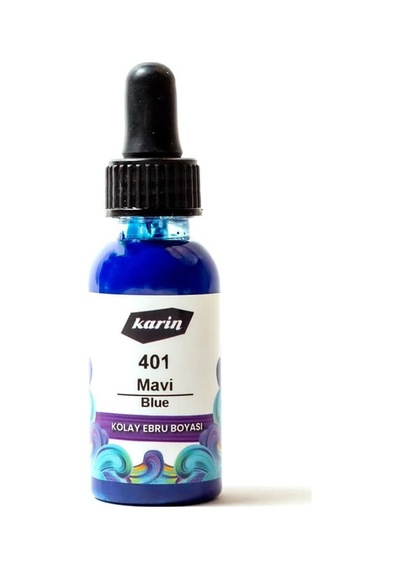 Karin Kolay Ebru Boyası 30Ml N:401 Mavi
