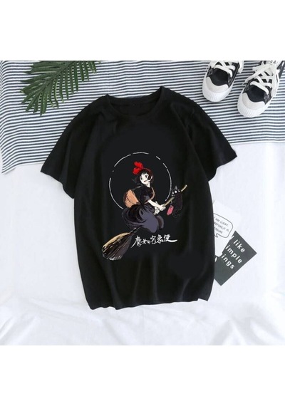 Noıssey Kırmızı Etiket Gala Unisex Totoro Stüdyo Ghibli Goth T-shirt Model81 17038 Siyah