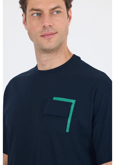 Koyu Lacivert Kısa Kol Bisiklet Yaka Kapaklı Cep Pamuk Casual Oversize Tişört 1011250131 Koyu Lacivert Koyu Lacivert Kısa Kol Bisiklet Yaka Kapaklı Cep Pamuk Casual Oversize Tişört 1011250131 Koyu Lacivert