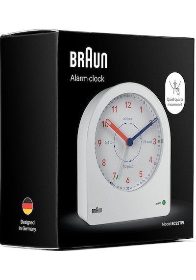 Braun Bc22tw Beyaz Tıme Teachers Analog Alarmlı Masa Saati Brn.bc22tw