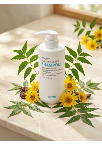 Atomy Scalpcare Hair Shampoo - Kepek Ve Dökülme Karşıtı Ayurvedik Saç Derisi Bakım Şampuanı 500 Ml