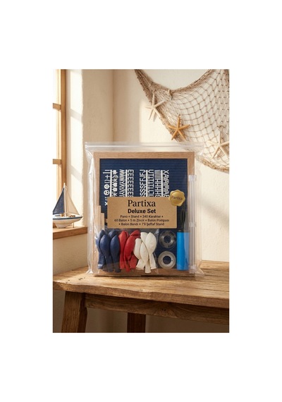 Denizci Temalı Doğum Günü Süsleme Deluxe Set Koyu Mavi Keçe Yazı Panosu Standlı Balon Zincirli 7li Şeffaf Balon Standlı Kaptan Seti Denizci Temalı Doğum Günü Süsleme Deluxe Set Koyu Mavi Keçe Yazı Panosu Standlı Balon Zincirli 7li Şeffaf Balon Standlı Kaptan Seti