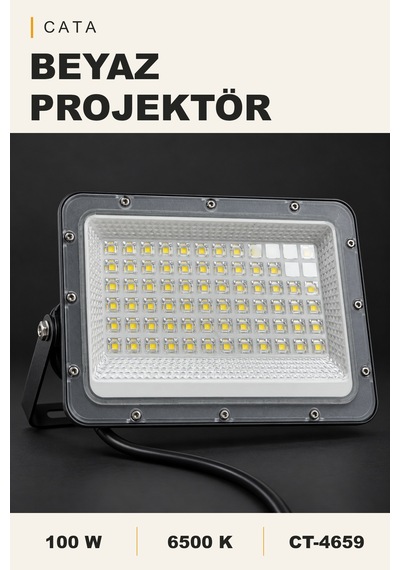 Cata 100w 6500k Beyaz Led Projektör