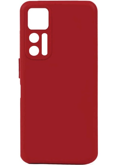 Kilifone - Tcl Uyumlu 30 Plus - Kılıf Mat Soft Esnek Biye Silikon - Kırmızı