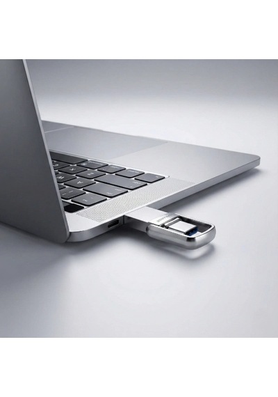 2'si 1 Arada Usb 3.2 Type-c Ve Usb 64gb Metal Flash Disk