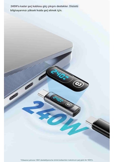 Essager Type-c To Type-c 240w Hızlı Adaptör Çevirici Dijital