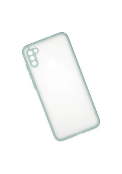 Samsung Galaxy A11 Kılıf Montreal Silikon Kapak - Turkuaz 0.2M-Çok Renkli