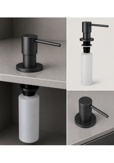 Ankastre Sabunluk Mutfak/banyo Siyah