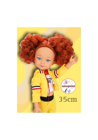 Büyük Boy Et Bebek 35cm Mina Sporcu Bebek Gerçekçi Aksesuarlı Model Bebek 35cm