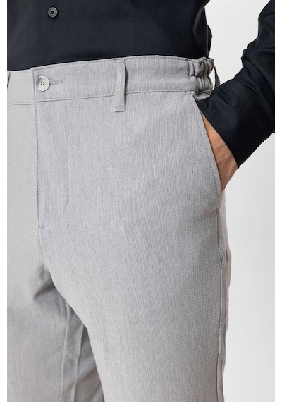 Back And Bond Açık Gri Regular Fit Beli Lastikli Yan Cep Casual Pantolon Çok Renkli