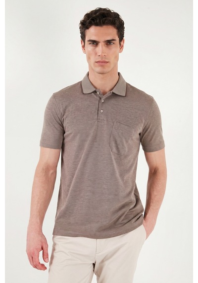 Buratti Pamuklu Regular Fit Göğüs Cepli Düğmeli Polo T Shirt Erkek Polo T Shirt 4565001 Kahve Buratti Pamuklu Regular Fit Göğüs Cepli Düğmeli Polo T Shirt Erkek Polo T Shirt 4565001 Kahve