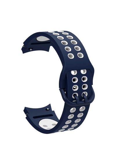 Galaxy Watch 4 44mm Krd-02 Uyumlu Zore Kordon-mavi-beyaz