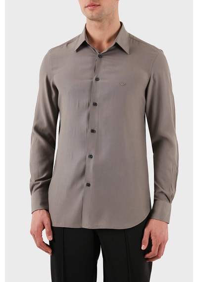 Emporio Armani Erkek Gömlek Em001537 Af14214 U6107 Vizon Vizon