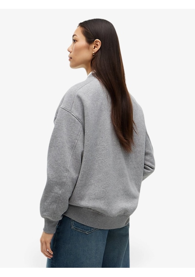 Tommy Hilfiger Varsıty Flock Rlxd Swt Kadın Gri Sweatshirt - Ww0ww51651