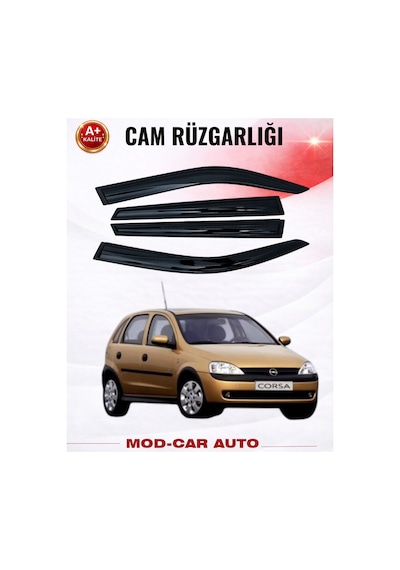 Peugeot Rifter 2019+ Araca Özel Cam Rüzgarlığı 4'lü