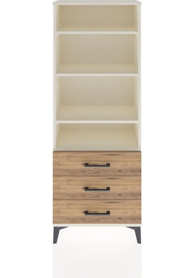 Arges Dolap 4 Raflı 3 Çekmeceli 60x30x163 Aytaşı-çam Aytaşı