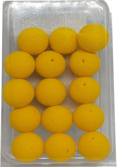 12 Mm Eva(Yüzen) Sünger Popup Boili Sarı Mısır Yapay Yem( 15Adet)