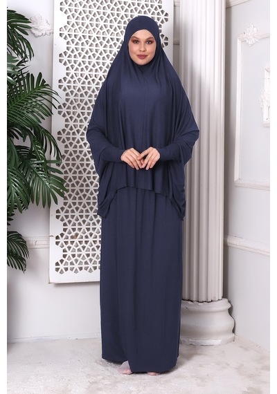 2 Parça Pratik Namaz Elbisesi 8016 Füme 001