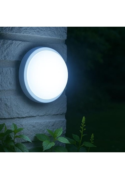 Led Beyaz Tavan Duvar Lambası Ip65 Su Geçirmez Beyaz Işık 6500k 1500 Lümen 220v Banyo Bahçe Balkon Için Dış Mek