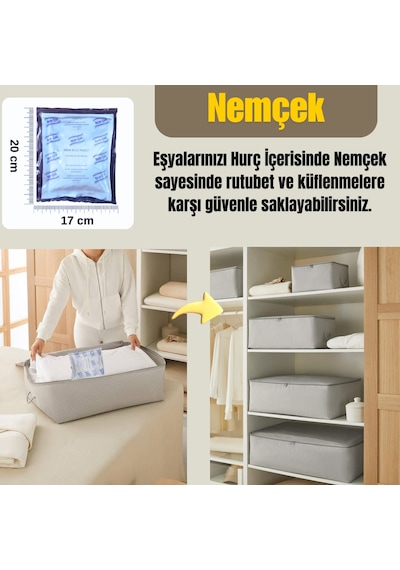 Nemçek Nem Alıcı Tutucu Rutubet Giderici Önleyici Korozyon Önleyici Koku Giderici 250 GR X (5 Paket)