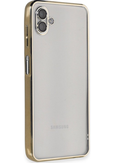 Galaxy A04 Kılıf Razer Lensli Silikon - Gold