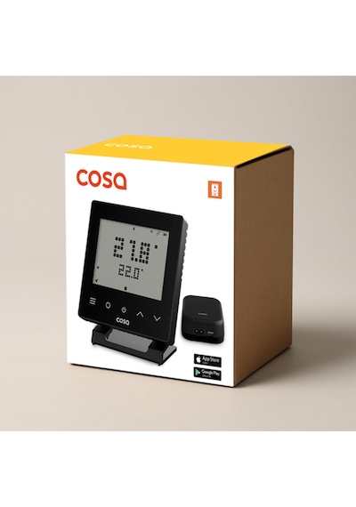 Cosa V5 Akıllı Kombi Kontrolü - Siyah Termostat