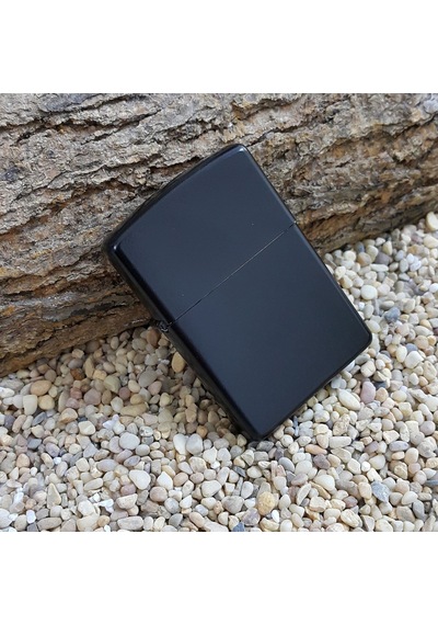 Mat Siyah Çakmak Zippo Tarzı Çakmak