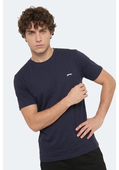Slazenger Rosalva T Erkek Pamuklu Lacivert Tişört