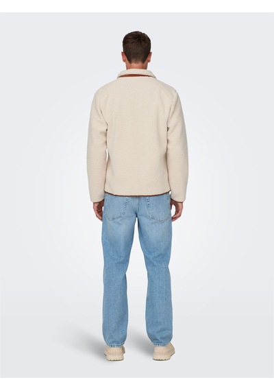 Only & Sons Onsdallas Lıfe Sherpa Jacket Otw Vd Erkek Gray Ceket - 22025599