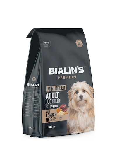Bialins Premium Mini Breed Yetişkin Köpek Maması Kuzu & Prinçli 12kg