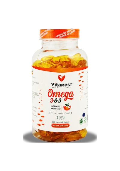 Omega-3-6-9 Balık Yağı 200 Yumuşak Jel
