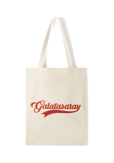 Gsstore Galatasaray Oval Logolu Gabardin Bez Torba Çanta 35 40cm U251330 Ekru