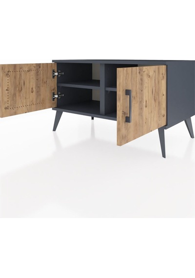 Hyperion Şifonyer 2 Raflı 2 Kapaklı 88x44x48 Antrasit-çam/antrasit Çam/antrasit Hyperion Şifonyer 2 Raflı 2 Kapaklı 88x44x48 Antrasit-çam/antrasit Çam/antrasit