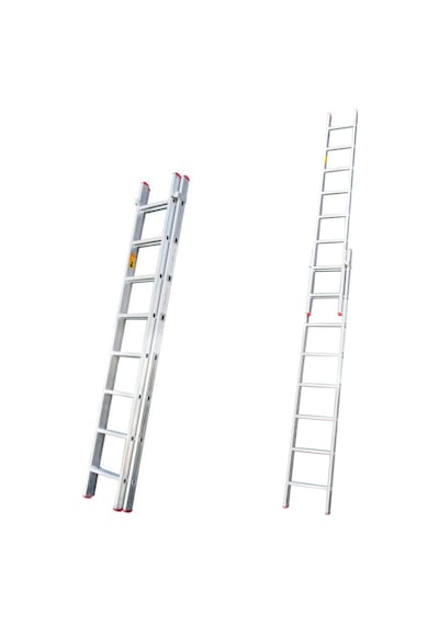 Iki Parça Sürgülü Ptt Tipi Alüminyum Merdiven 2X2=4 Metre Asm.01