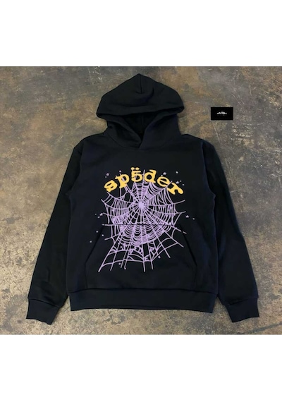 Hunors Sportswear & Company Örümcek Baskılı Unisex Model Pamuklu Kapüşonlu Sweatshirt Siyah-sarı- Kırmızı Hunors Sportswear & Company Örümcek Baskılı Unisex Model Pamuklu Kapüşonlu Sweatshirt Siyah-sarı- Kırmızı
